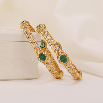 Charming Stone Pair Bangles