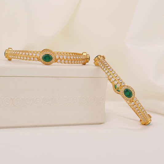 Charming Stone Pair Bangles