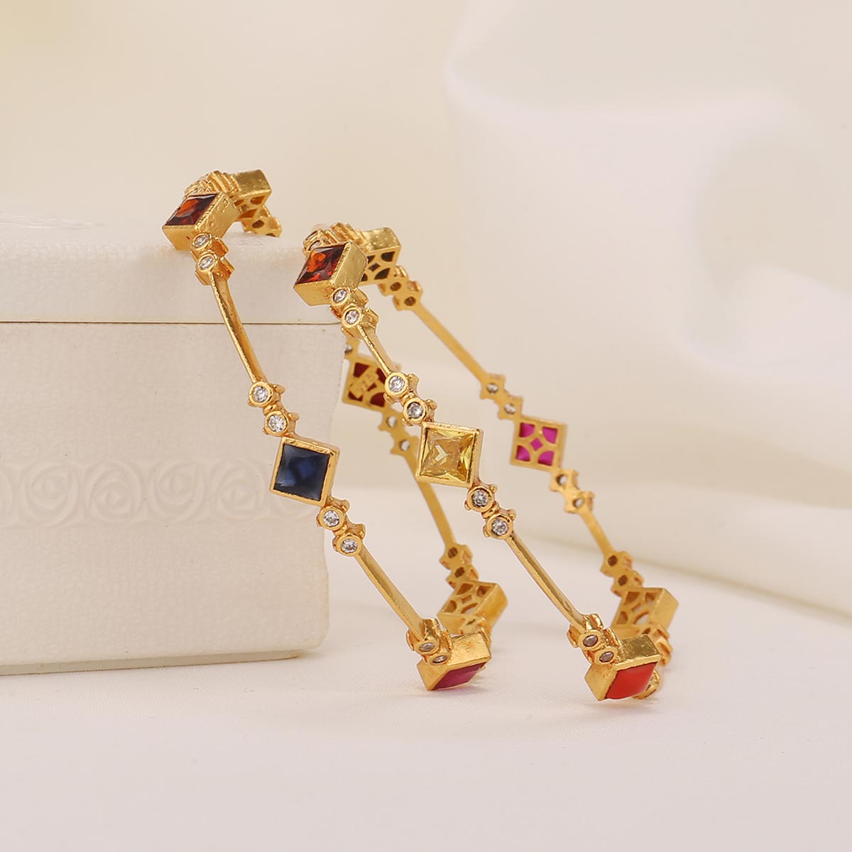 Lavanya Stone Pair Bangles