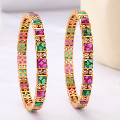 Rishikha Stone Pair Bangle