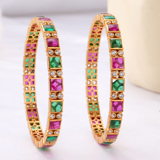 Rishikha Stone Pair Bangle