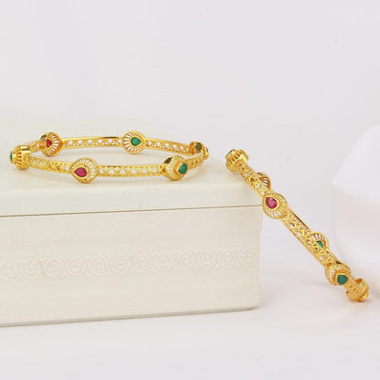 Gilded Gleam Pair Bangles
