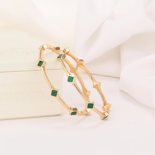 Shrisha Diamond Design Pair Bangle