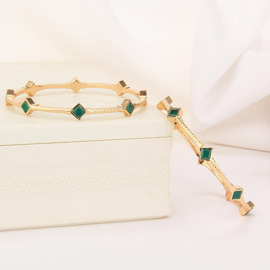 Shrisha Diamond Design Pair Bangle