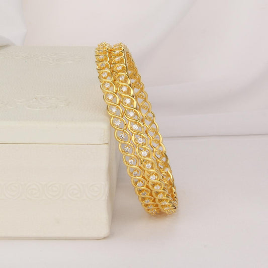 Mythili  Diamond Design Pair Bangle