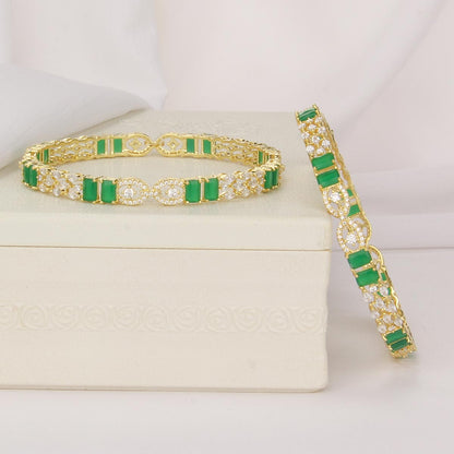 Cyntherin Stone Pair Bangle