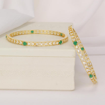 Madhavi Stone Pair Bangle
