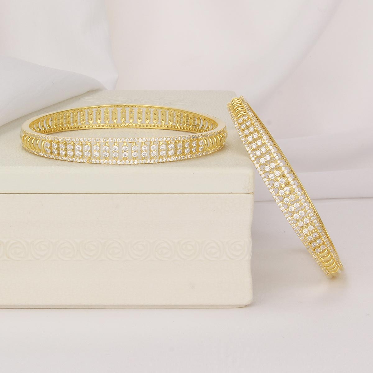 Rehma  Diamond Design Pair Bangle