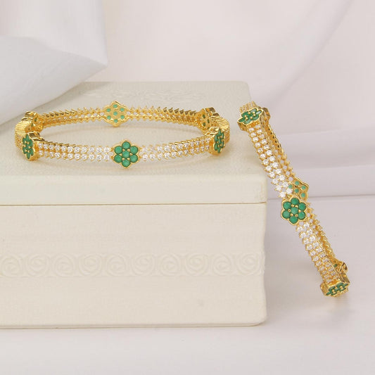 Thirithi Stone Pair Bangle