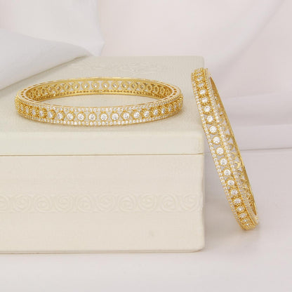 Srisha  Diamond Design Pair Bangle