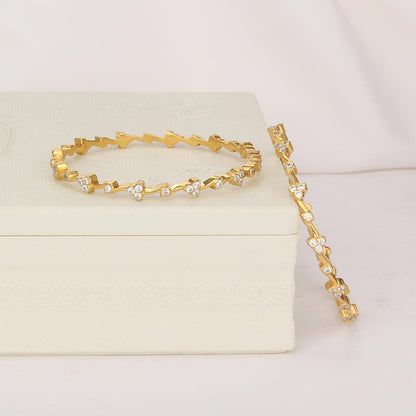 Spark  Diamond Design Pair Bangle