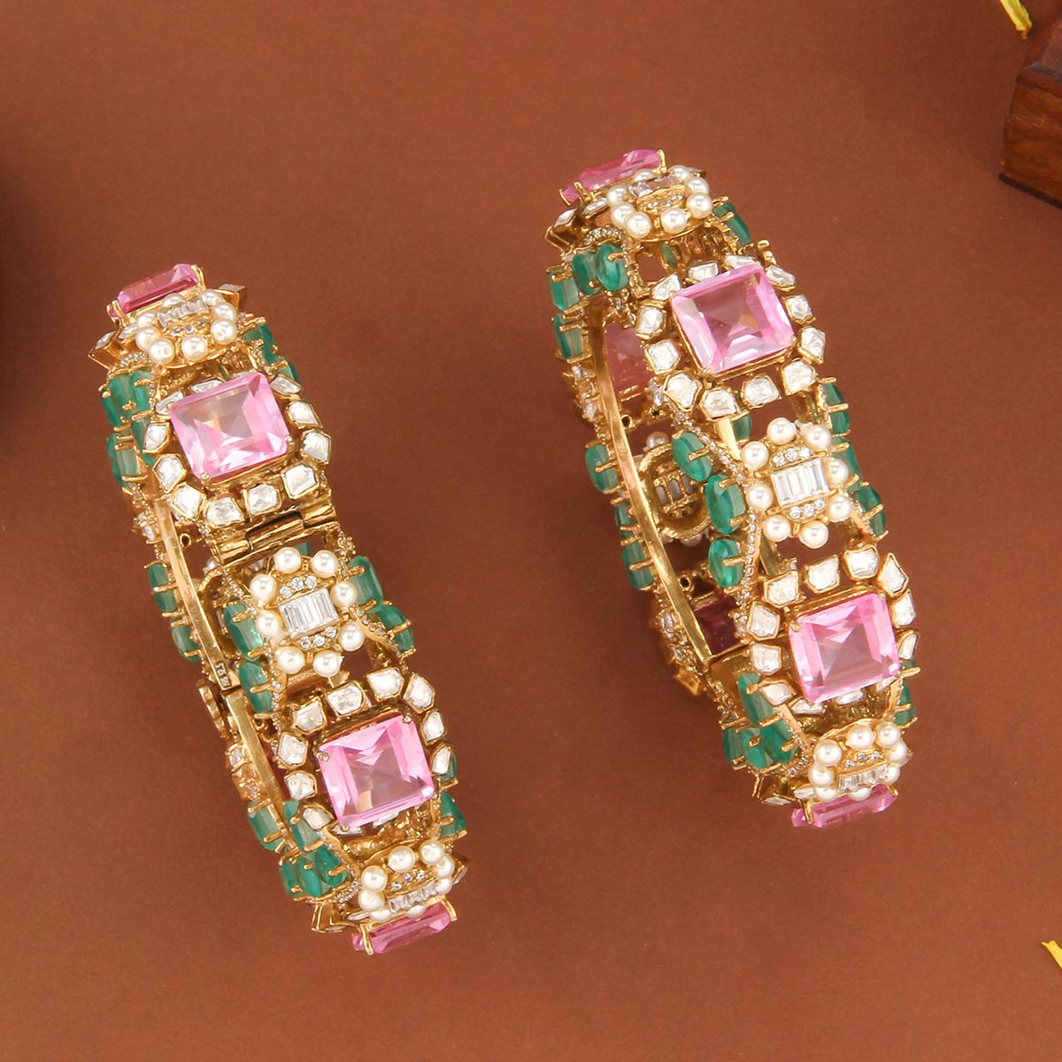Anvi Pink Pair Bangles
