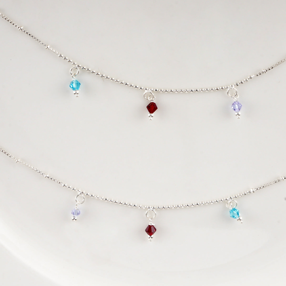 Sparkling Colour Anklets