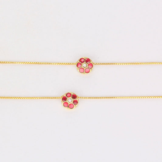 Jivantha Kundan Anklet