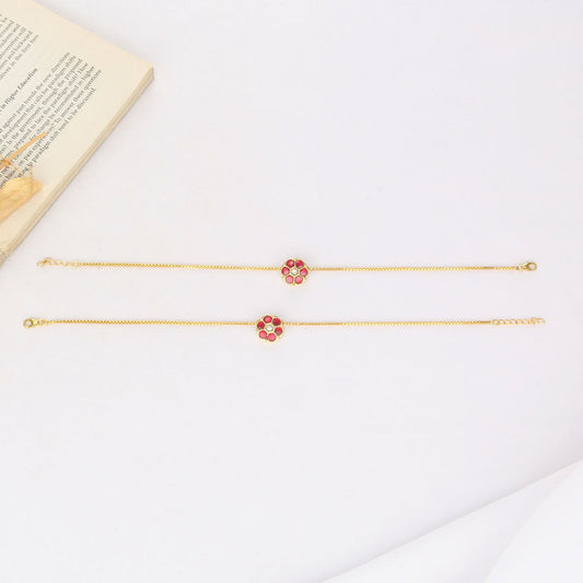 Jivantha Kundan Anklet