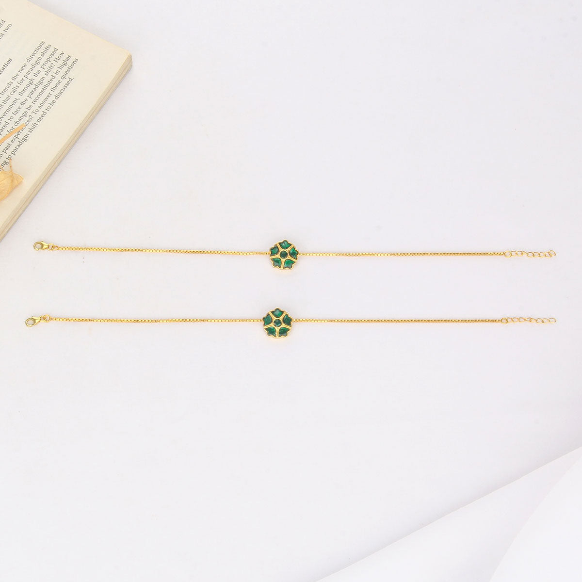 Adline  Kundan Anklet