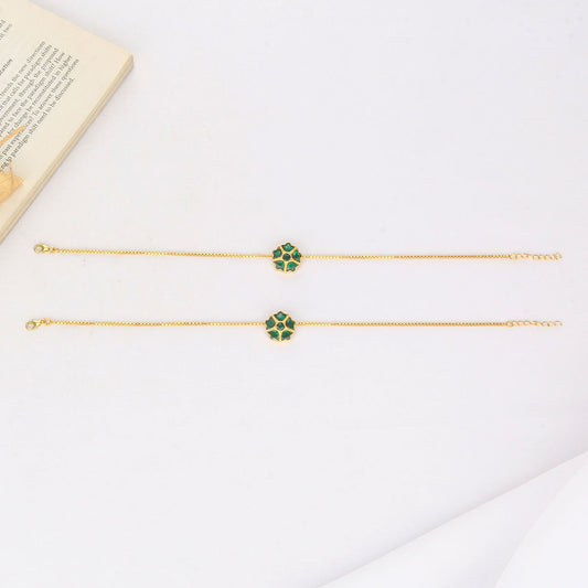 Adline  Kundan Anklet