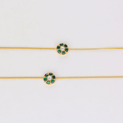 Jhanvika  Kundan Anklet