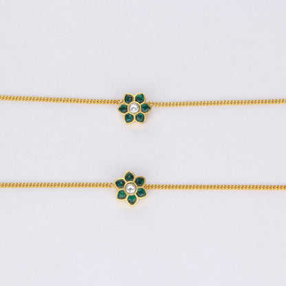 Thiya Kundan Anklet