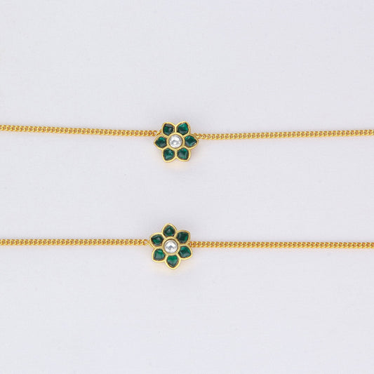 Thiya Kundan Anklet