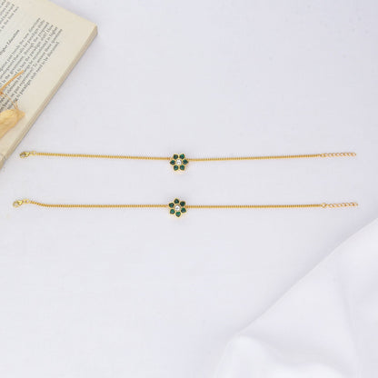 Thiya Kundan Anklet