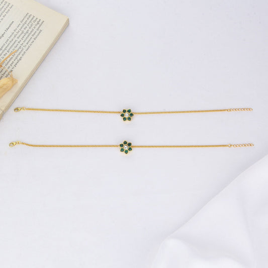 Thiya Kundan Anklet