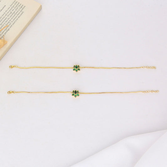 Aisha Kundan Anklet