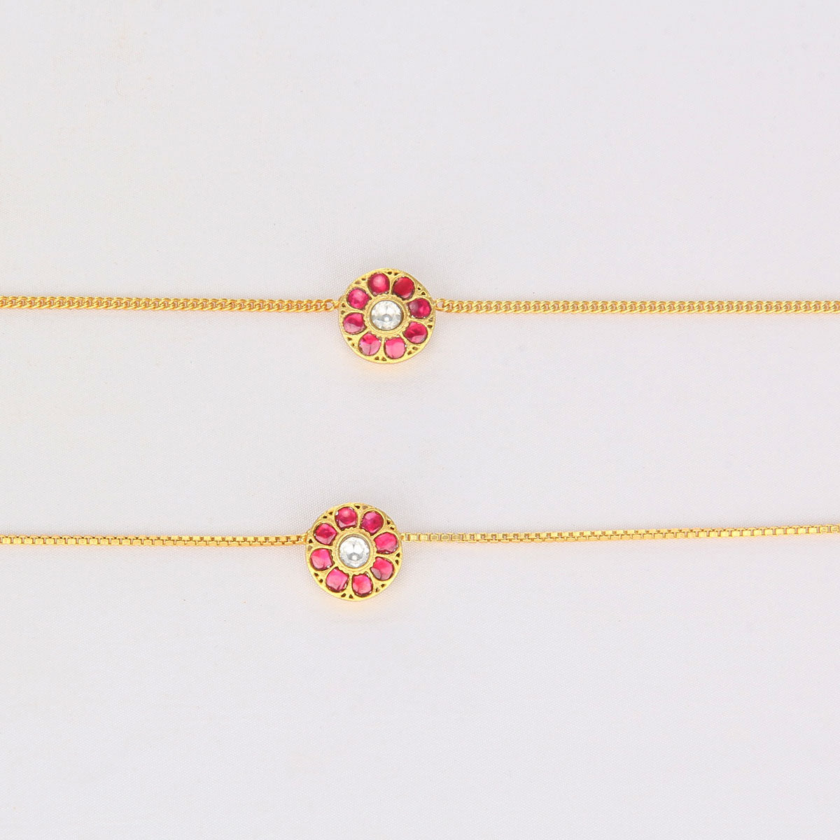 Elena Kundan Anklet