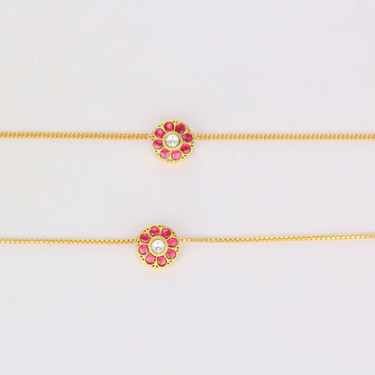 Elena Kundan Anklet