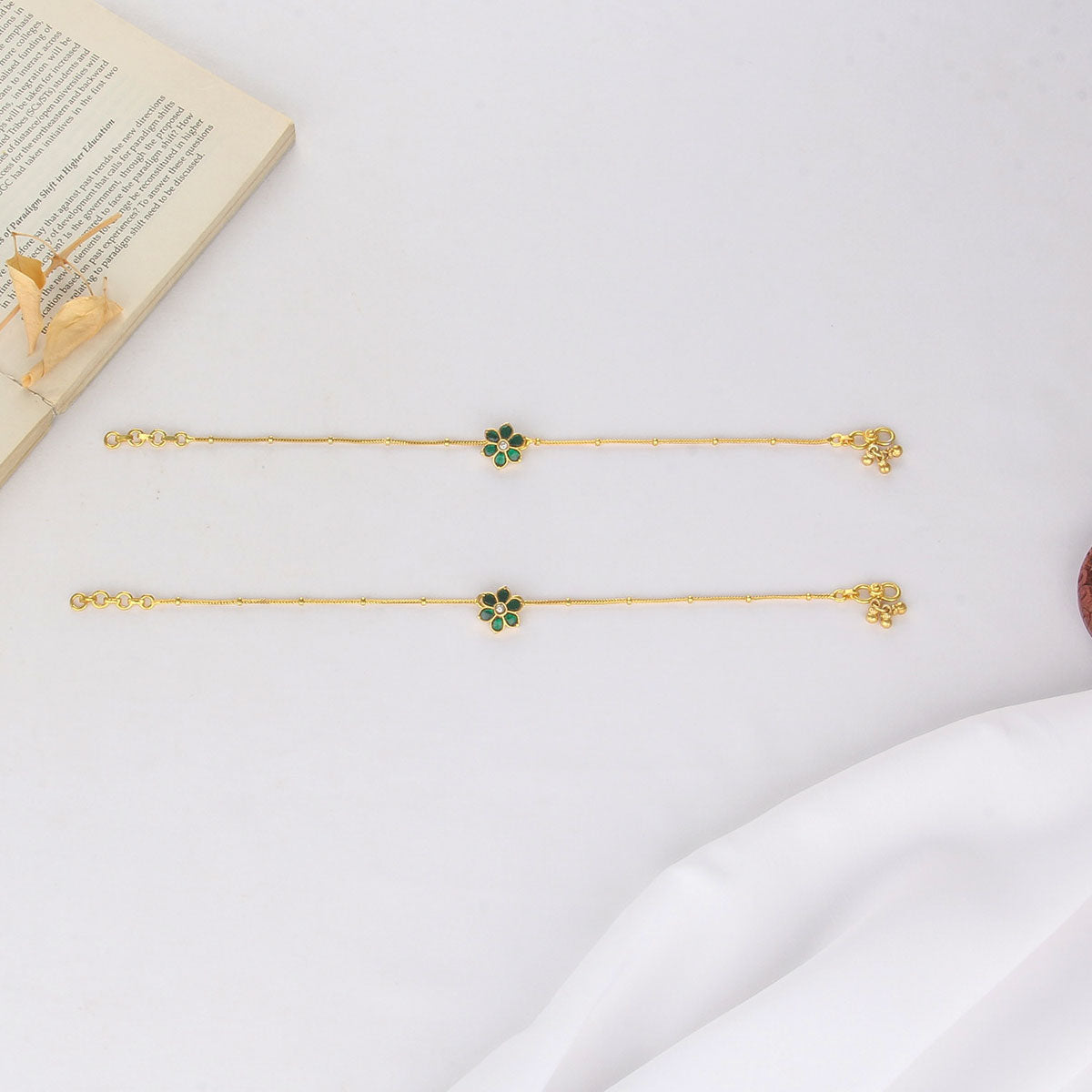 Arika Kundan Anklet