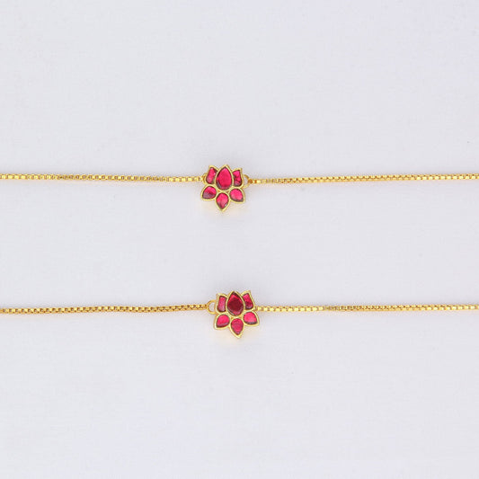 Aasha Kundan Anklet