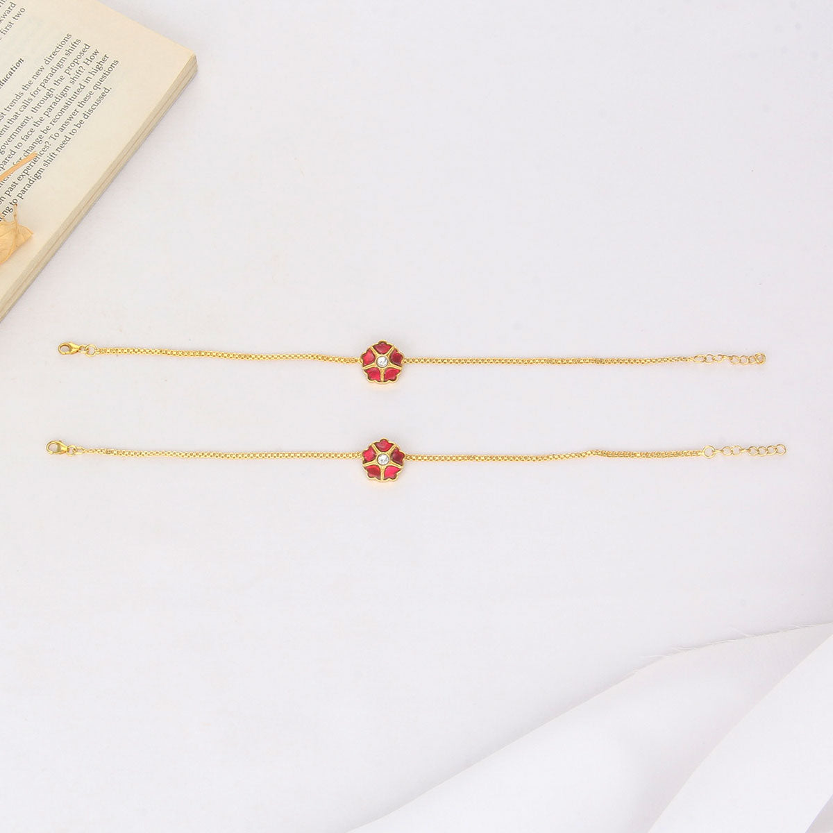Laura Kundan Anklet