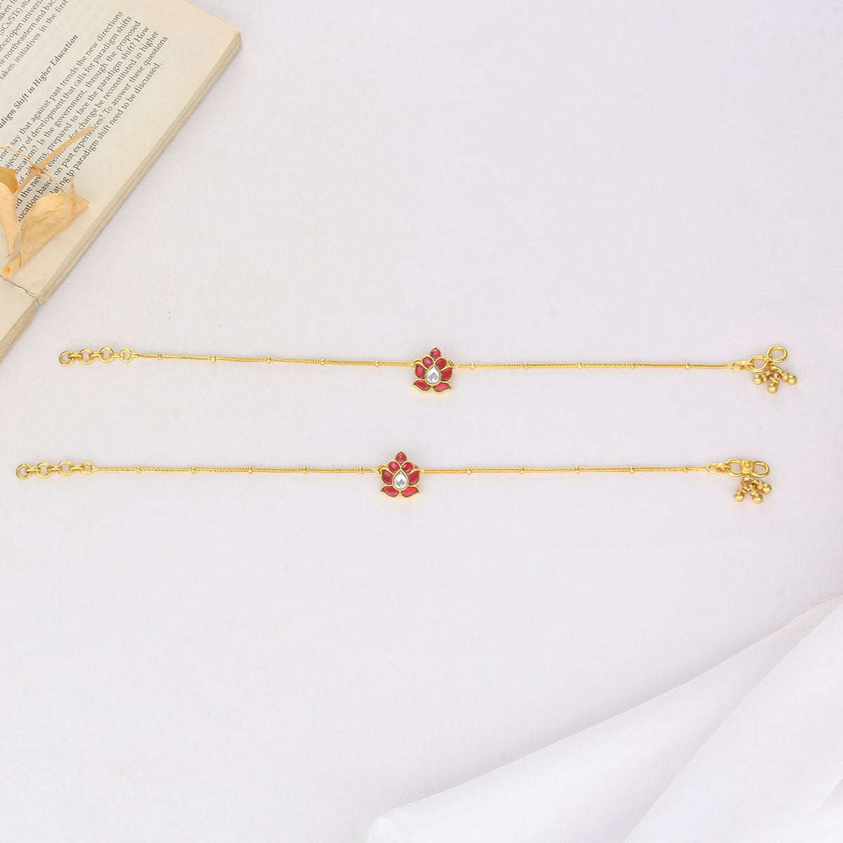Geogirna Kundan Anklet