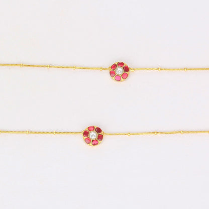Abiya Kundan Anklet