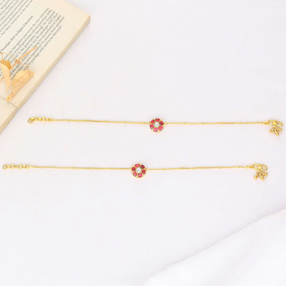 Abiya Kundan Anklet