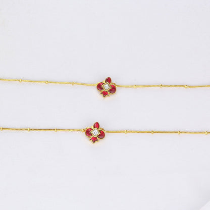 Aagashthiya  Kundan Anklet