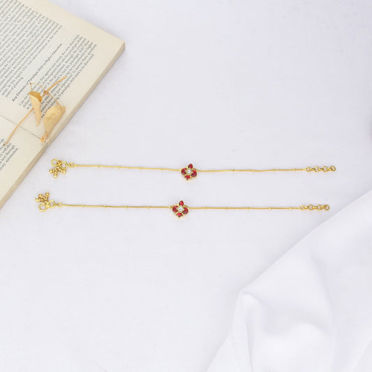 Aagashthiya  Kundan Anklet