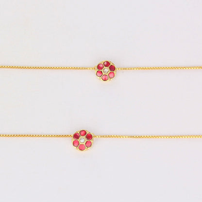 Thaija Kundan Anklet