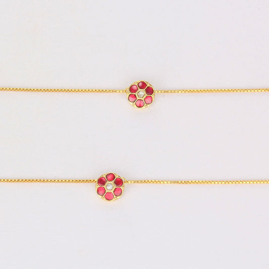 Thaija Kundan Anklet