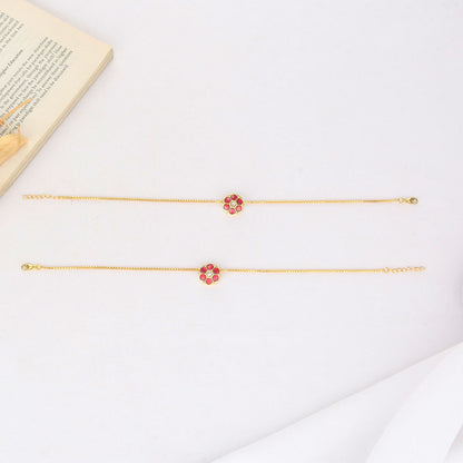Thaija Kundan Anklet