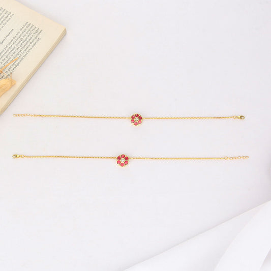 Thaija Kundan Anklet