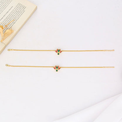 Mahira  Kundan Anklet