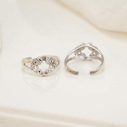 Rithikha Oxidised Toe Ring
