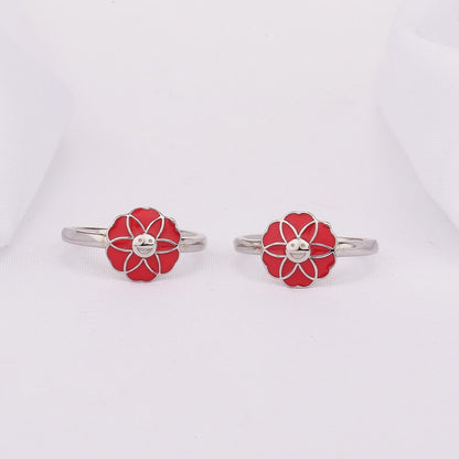 Attractive Floral Toe Ring