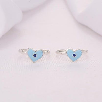 Blue Heart Toe Ring