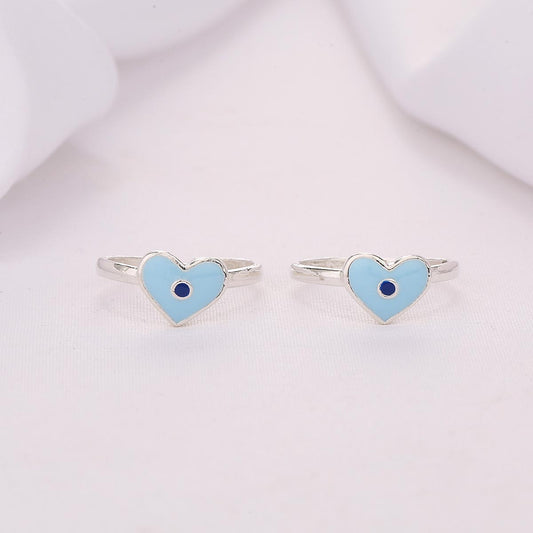 Blue Heart Toe Ring