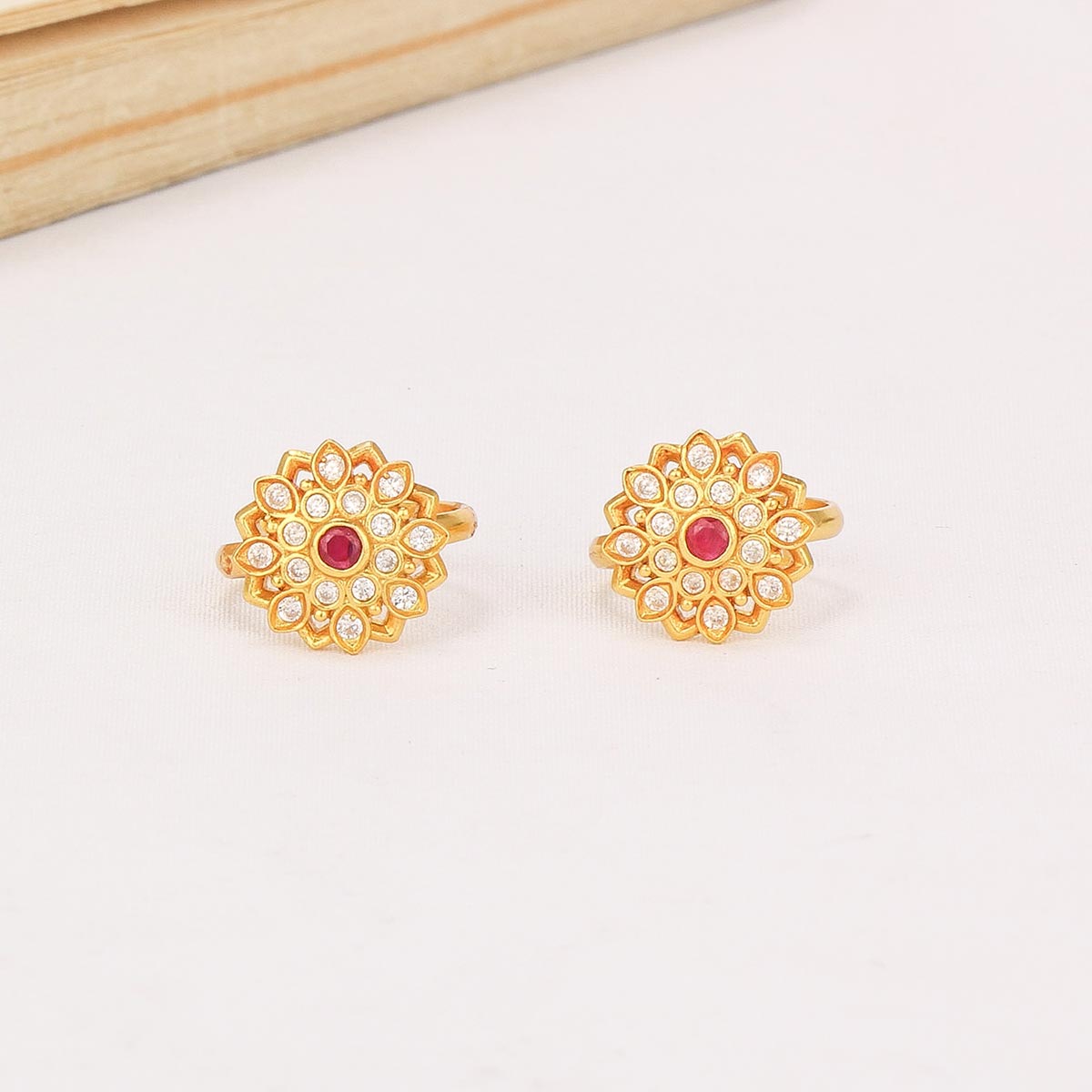 Floral Toe Ring