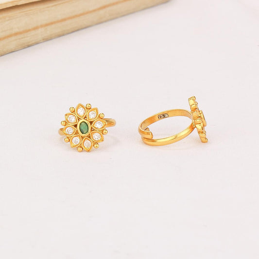 Pansy Toe Ring