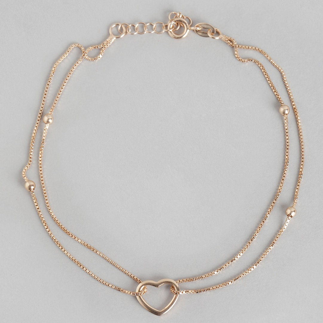 Whispers of Love: Dainty Heart 925 Silver Anklets Gift Hamper for Sister