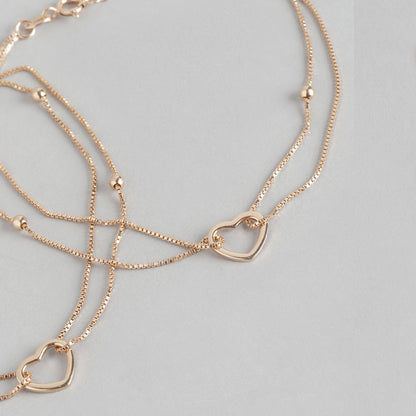 Whispers of Love: Dainty Heart 925 Silver Anklets Gift Hamper for Sister